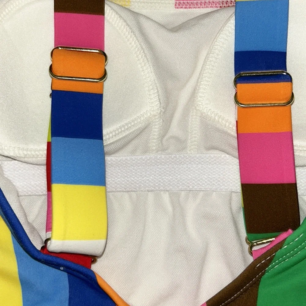 Tabitha Brown for Target on piece swimsuit. High hips, adjustable straps. EUC - Picture 5 of 5